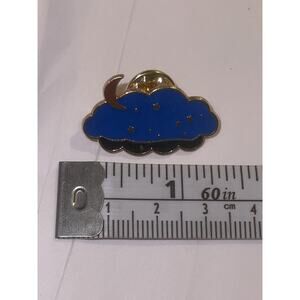 Blue Storm Rain Thunder Noon Cloud Mystical Pin Brooch